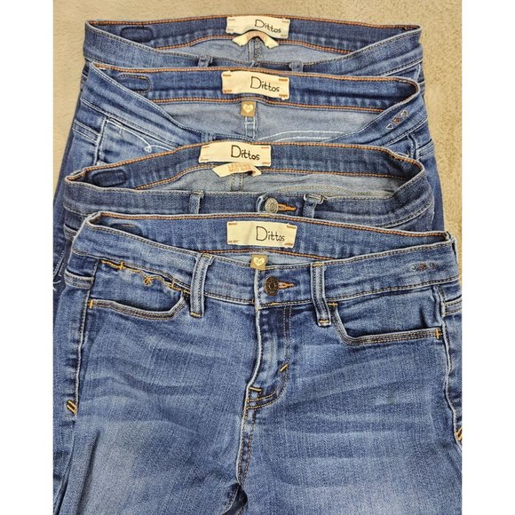 *4 PAIRS* Dittos Women's Jeggings & Jeans Mid-Rise Skinny Stretch Size 26 Denim - Picture 10 of 11
